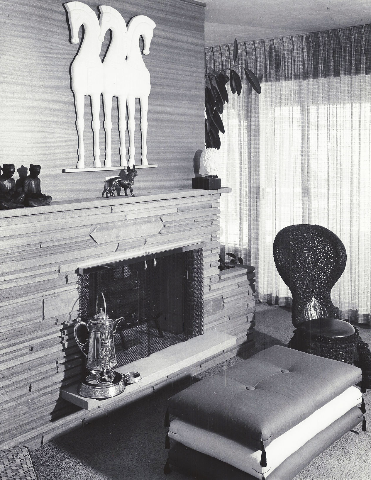 1962 Tucson home photos: Oriental art